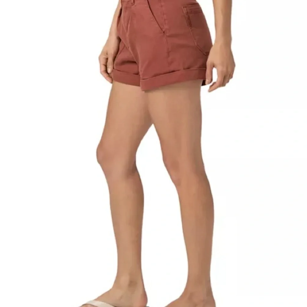 PAIGE Brooklyn High Waist Shorts with Cuffed Hem - Picture 2 of 10